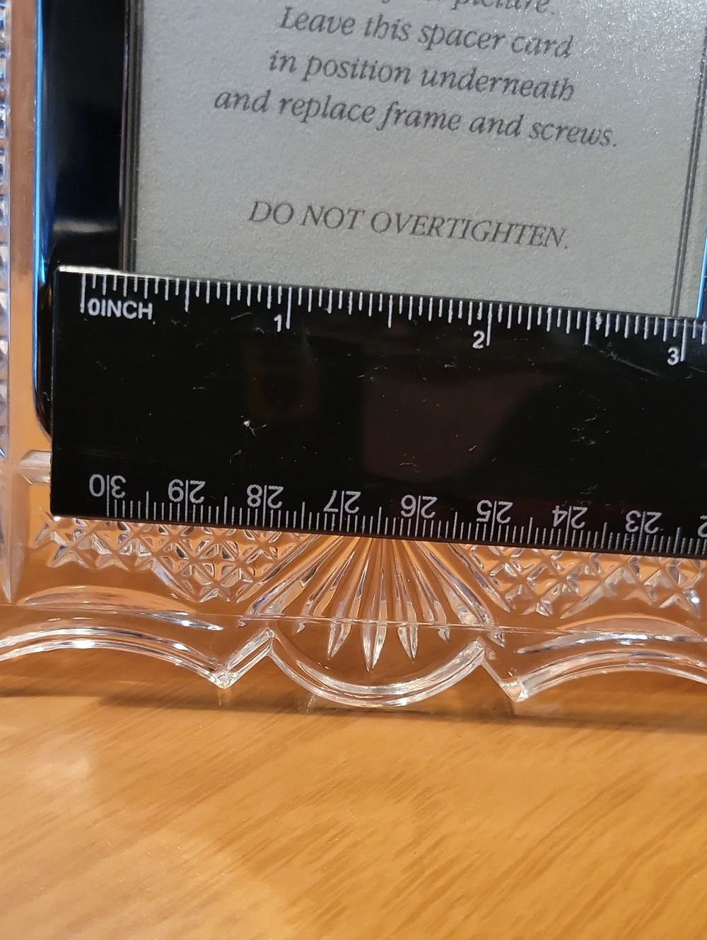 Waterford Crystal  Decorative Picture Frame Silver Plate with Mounting Easel Leg